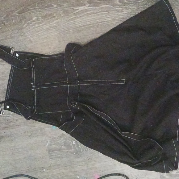 Hot topic Royal Bones Overall Skirt Emo Alternative Goth - Picture 2 of 2